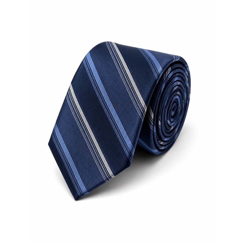 DKNY Mens Silk Neck Tie Quiet Luxury Old Money Career Professional Striped